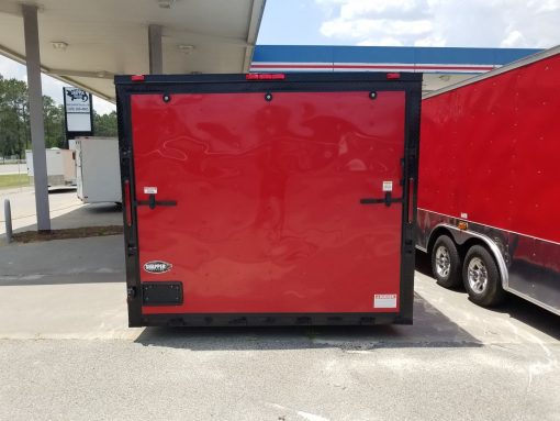 South Georgia Cargo 8.5x24 TA Trailer - Red, Ramp, Side Door, 5K Axles, Blackout Package - Image 6
