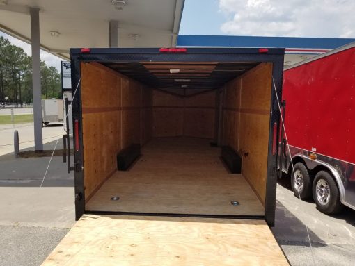 South Georgia Cargo 8.5x24 TA Trailer - Red, Ramp, Side Door, 5K Axles, Blackout Package - Image 5