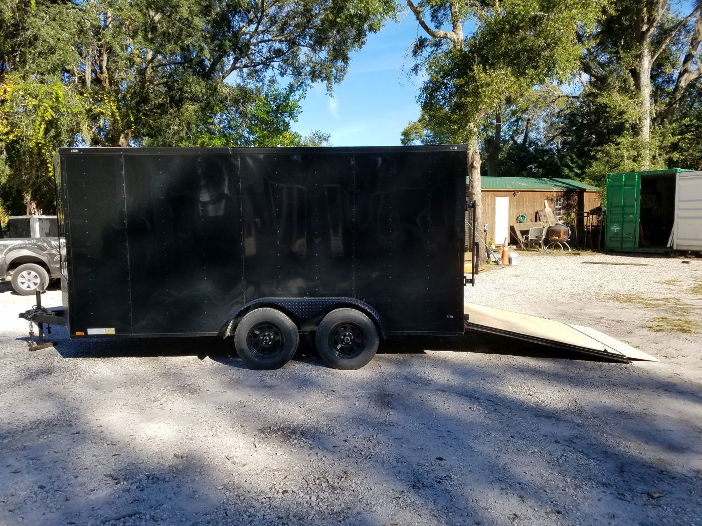 Diamond Cargo 7x14 TA Trailer - Black, Ramp, Side Door, Extra Height, Blackout - Image 4