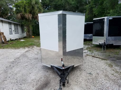 South Georgia Cargo 5x8 SA Trailer - White, Ramp - Image 14