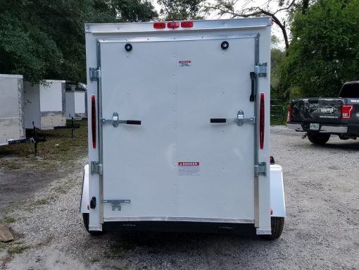 South Georgia Cargo 5x8 SA Trailer - White, Ramp - Image 8
