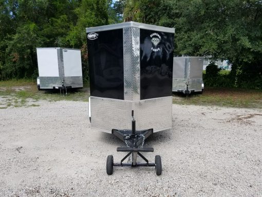 Diamond Cargo 5x8 SA Trailer - Black, Ramp, Extra Height - Image 16