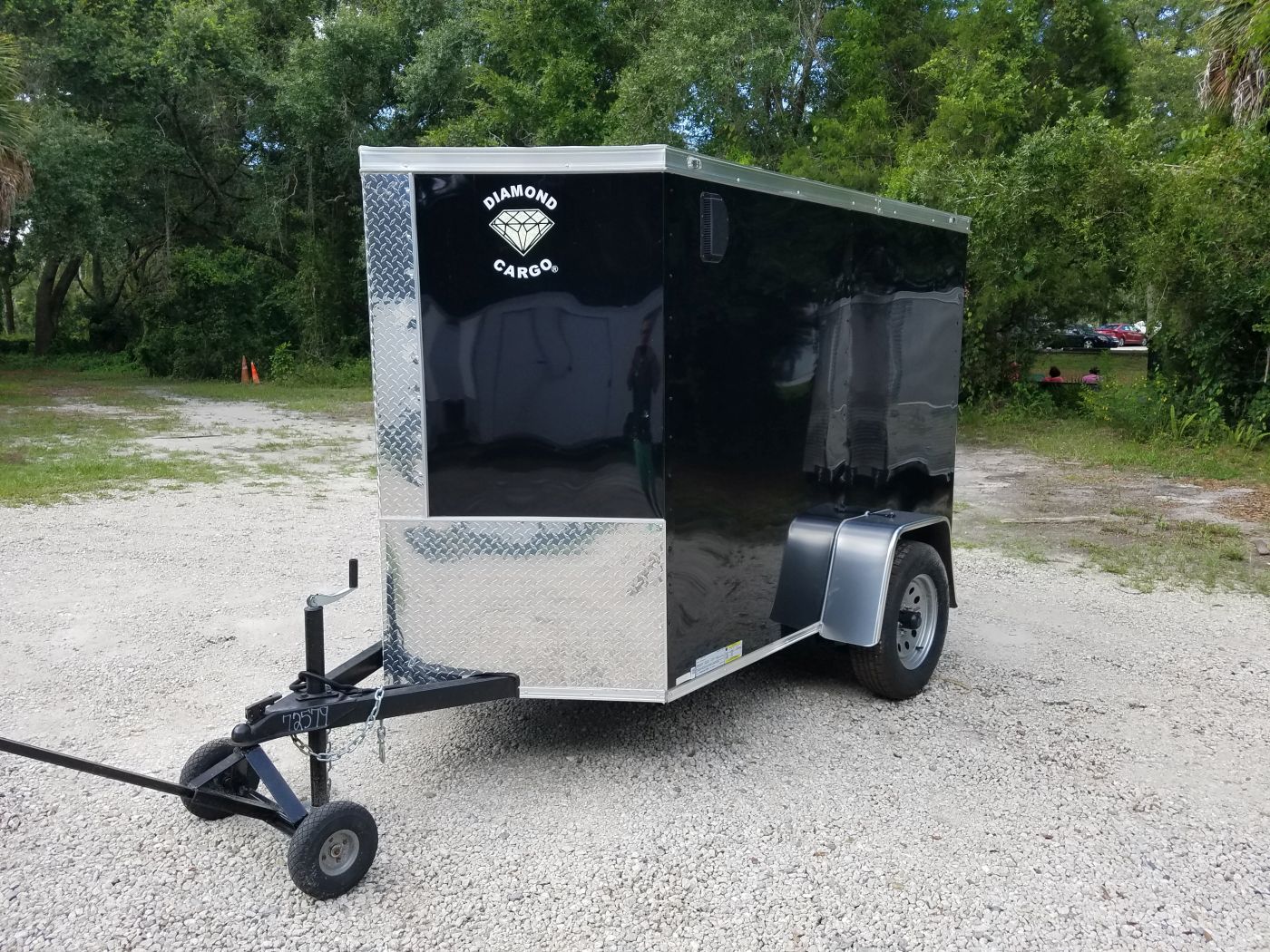 Diamond Cargo 5x8 SA Trailer - Black, Ramp, Extra Height - Image 3