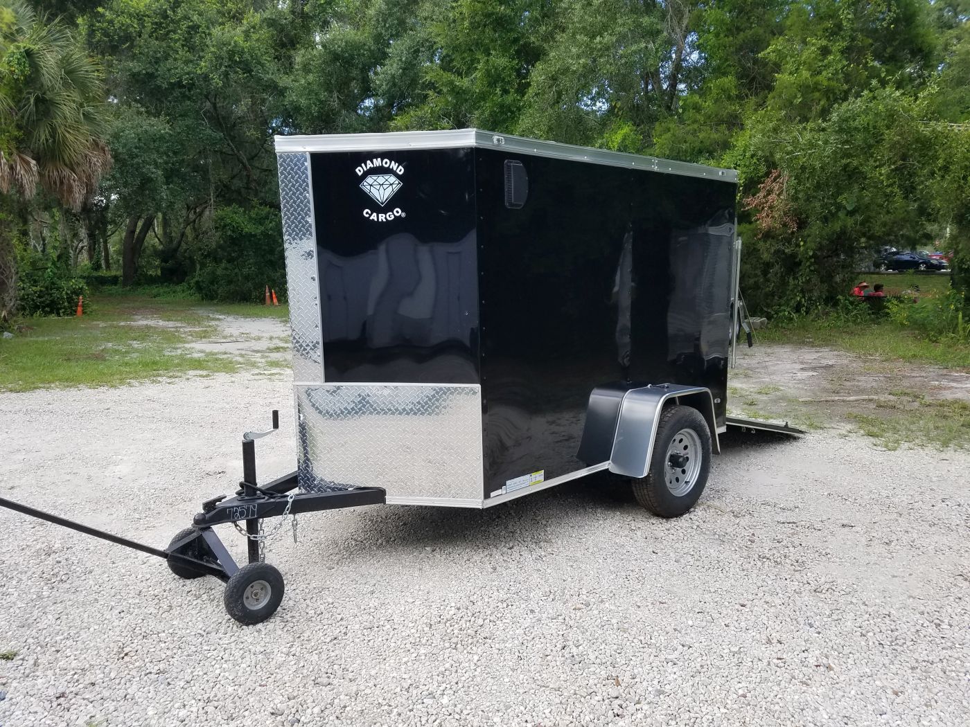 Diamond Cargo 5x8 SA Trailer - Black, Ramp, Extra Height - Image 2