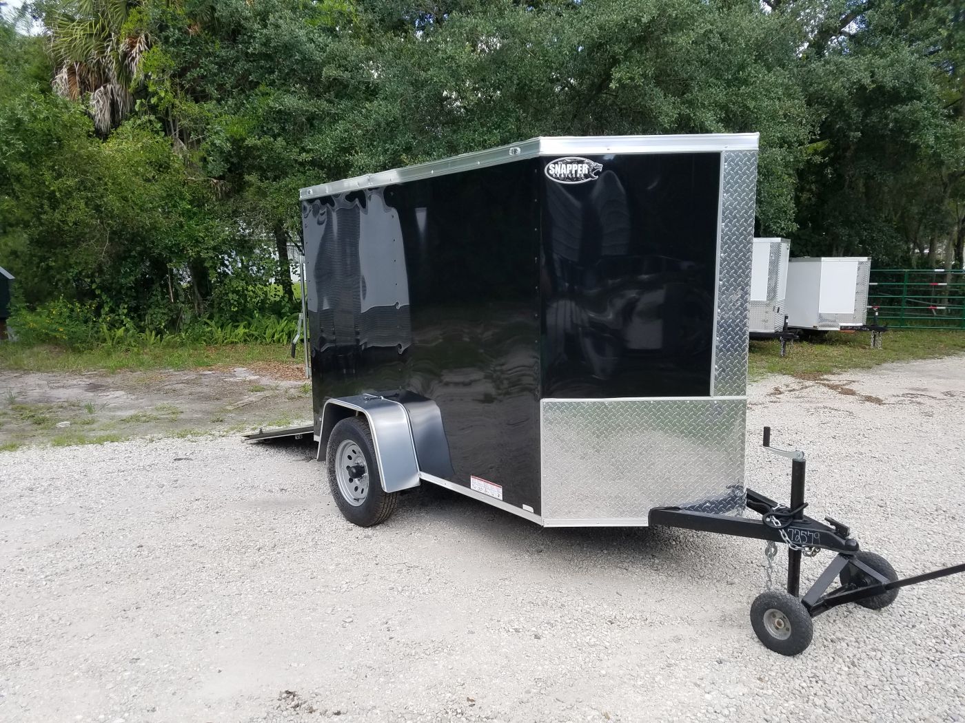 Diamond Cargo 5x8 SA Trailer - Black, Ramp, Extra Height - Image 14