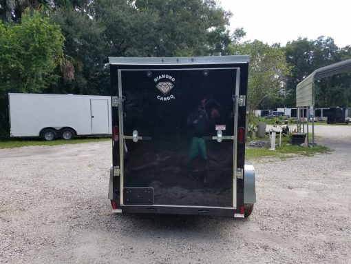 Diamond Cargo 5x8 SA Trailer - Black, Ramp, Extra Height - Image 9