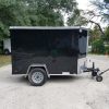 Diamond Cargo 5x8 SA Trailer - Black, Ramp, Extra Height