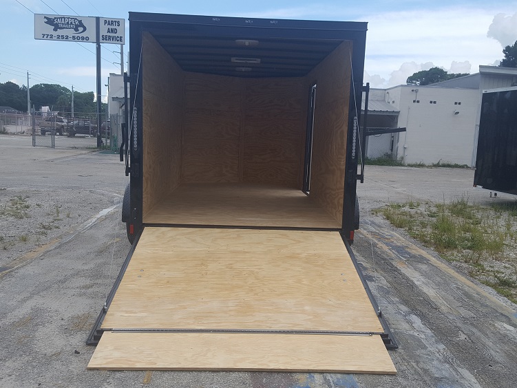 Diamond Cargo 7x14 TA Trailer - Black, Ramp, Side Door, Extra Height, Blackout - Image 6