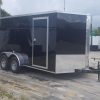 Quality Cargo 7x14 TA Trailer - Black, Barn Doors, Side Door, Extra Height - Image 11