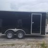 Quality Cargo 7x14 TA Trailer - Black, Barn Doors, Side Door, Extra Height