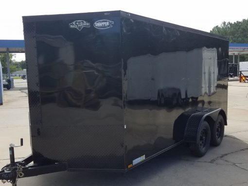 Diamond Cargo 7x14 TA Trailer - Black, Ramp, Side Door, Extra Height, Blackout - Image 2