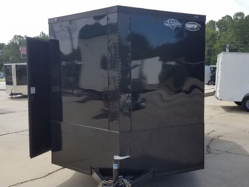 Diamond Cargo 7x14 TA Trailer - Black, Ramp, Side Door, Extra Height, Blackout - Image 14