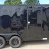 Diamond Cargo 7x14 TA Trailer - Black, Ramp, Side Door, Extra Height, Blackout