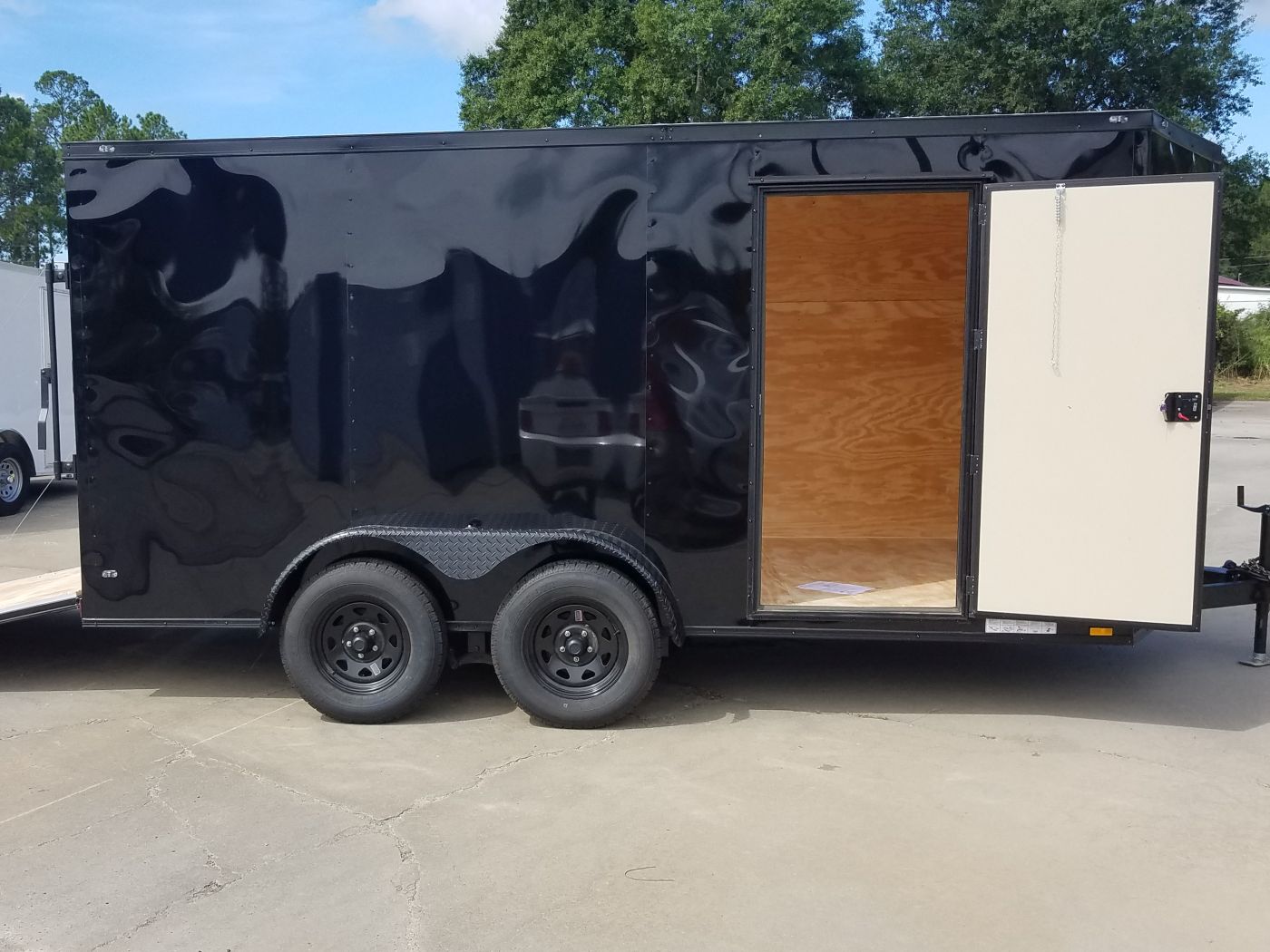 Diamond Cargo 7x14 TA Trailer - Black, Ramp, Side Door, Extra Height, Blackout - Image 11