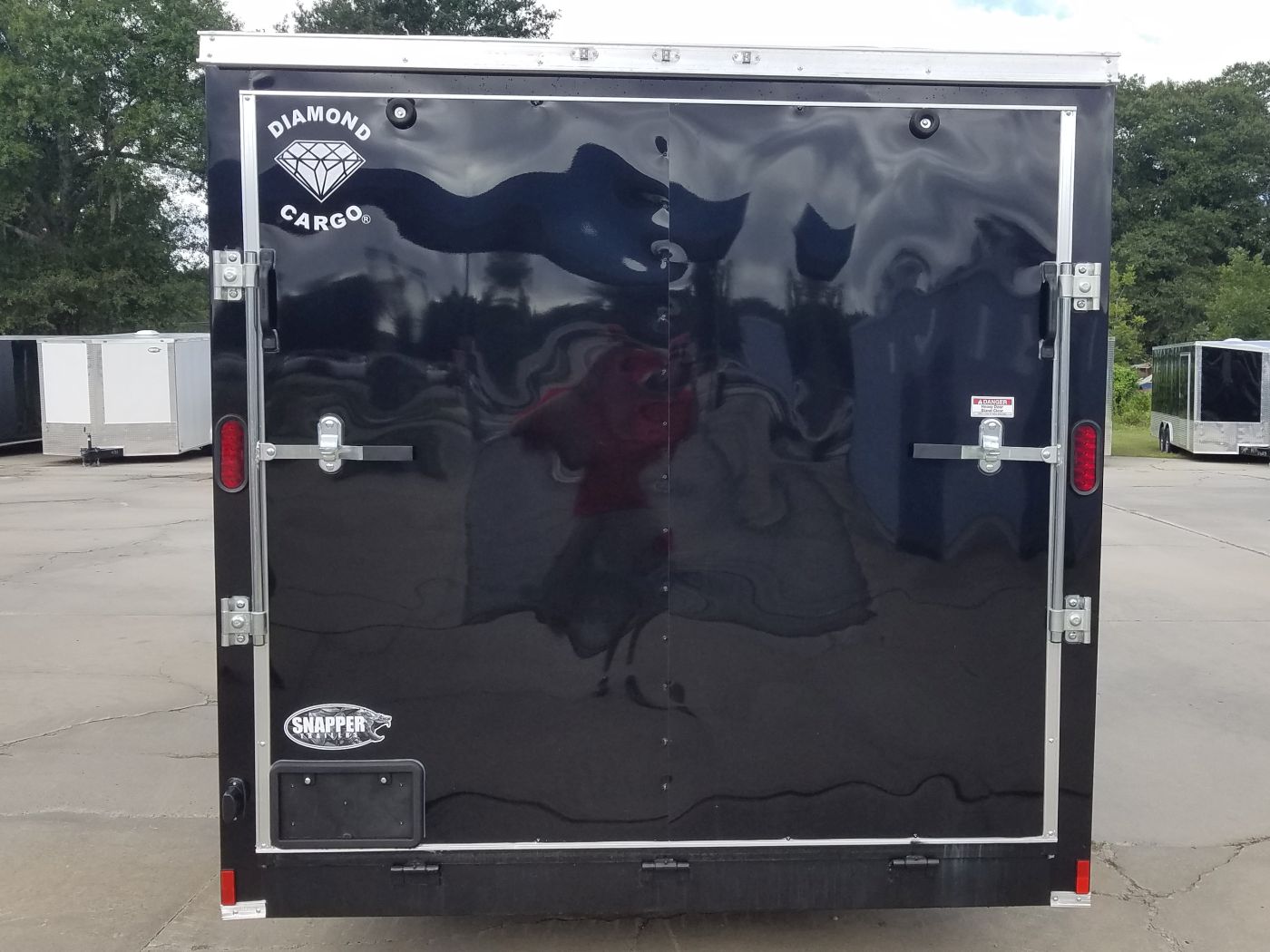 Diamond Cargo 7x16 TA Trailer - Black, Ramp, Side Door, Extra Height - Image 8