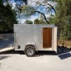 Diamond Cargo 5x8 SA Trailer - Silver Frost, Ramp, Side Door, Side Vents - Image 9