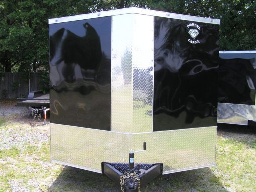 Diamond Cargo 8.5x18 TA Trailer - Black, Ramp, Side Door, D-Rings - Image 12