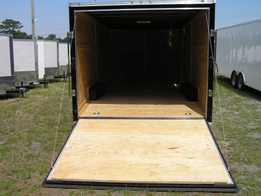 Diamond Cargo 8.5x18 TA Trailer - Black, Ramp, Side Door, D-Rings - Image 6