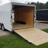 Diamond Cargo 8.5x18 TA Trailer - White, Ramp, Side Door, D-Rings - Image 4