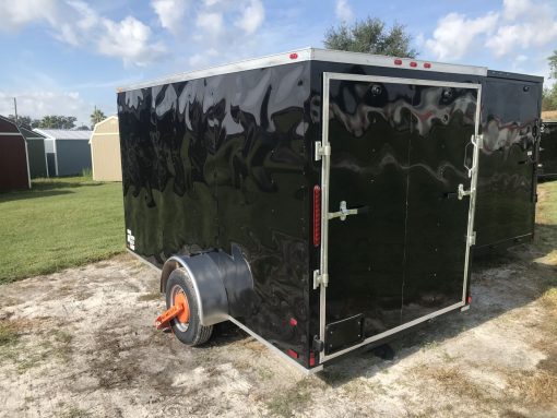 Douglas Trailers 6x12 SA Trailer - Black, Ramp, Side Door - Image 3