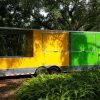 Freedom Trailers 8.5x28 TA Trailer - Lime GreenYellow, Side Door, 5K Axles, D-Rings, Porch, Extra Height, Electrical, Concession, Finished Interior, Much More