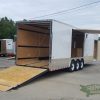 Freedom Trailers 8.5x30 TA Trailer - White, Ramp, Side Door, 5K Axles, D-Rings - Image 8