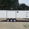 Freedom Trailers 8.5x30 TA Trailer - White, Ramp, Side Door, 5K Axles, D-Rings