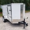 Diamond Cargo 4x8 SA Trailer - White, Rear Single Door, Side Door - Image 16