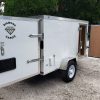 Diamond Cargo 4x8 SA Trailer - White, Rear Single Door, Side Door - Image 10