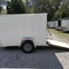 Diamond Cargo 5x8 SA Trailer - White, Ramp - Image 4