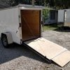 Diamond Cargo 5x8 SA Trailer - White, Ramp - Image 6