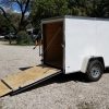 Diamond Cargo 5x8 SA Trailer - White, Ramp - Image 10