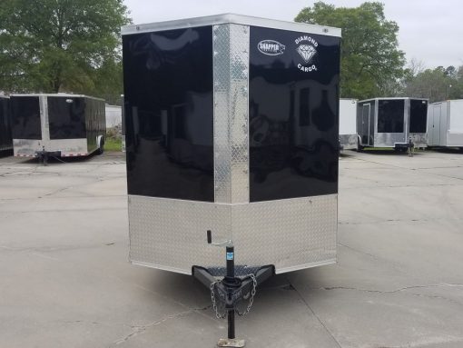 Diamond Cargo 6x10 SA Trailer - Black, Ramp, Side Door, Extra Height - Image 17