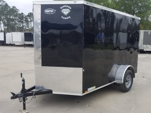 Diamond Cargo 6x10 SA Trailer - Black, Ramp, Side Door, Extra Height - Image 3