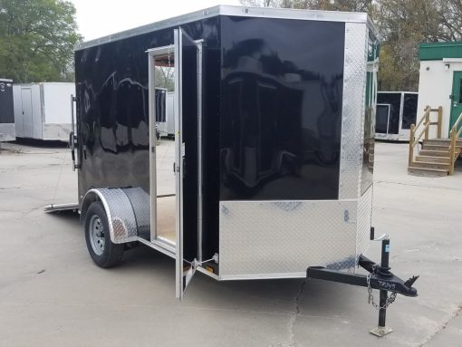 Diamond Cargo 6x10 SA Trailer - Black, Ramp, Side Door, Extra Height - Image 14