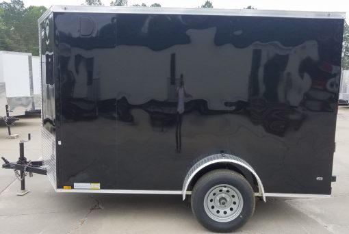 Diamond Cargo 6x10 SA Trailer - Black, Ramp, Side Door, Extra Height - Image 5