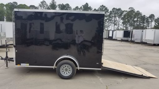 Diamond Cargo 6x10 SA Trailer - Black, Ramp, Side Door, Extra Height - Image 4
