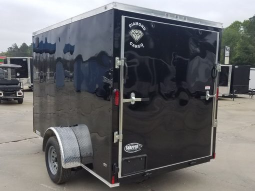 Diamond Cargo 6x10 SA Trailer - Black, Ramp, Side Door, Extra Height - Image 7