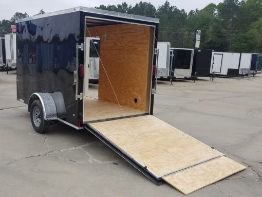 Diamond Cargo 6x10 SA Trailer - Black, Ramp, Side Door, Extra Height - Image 6