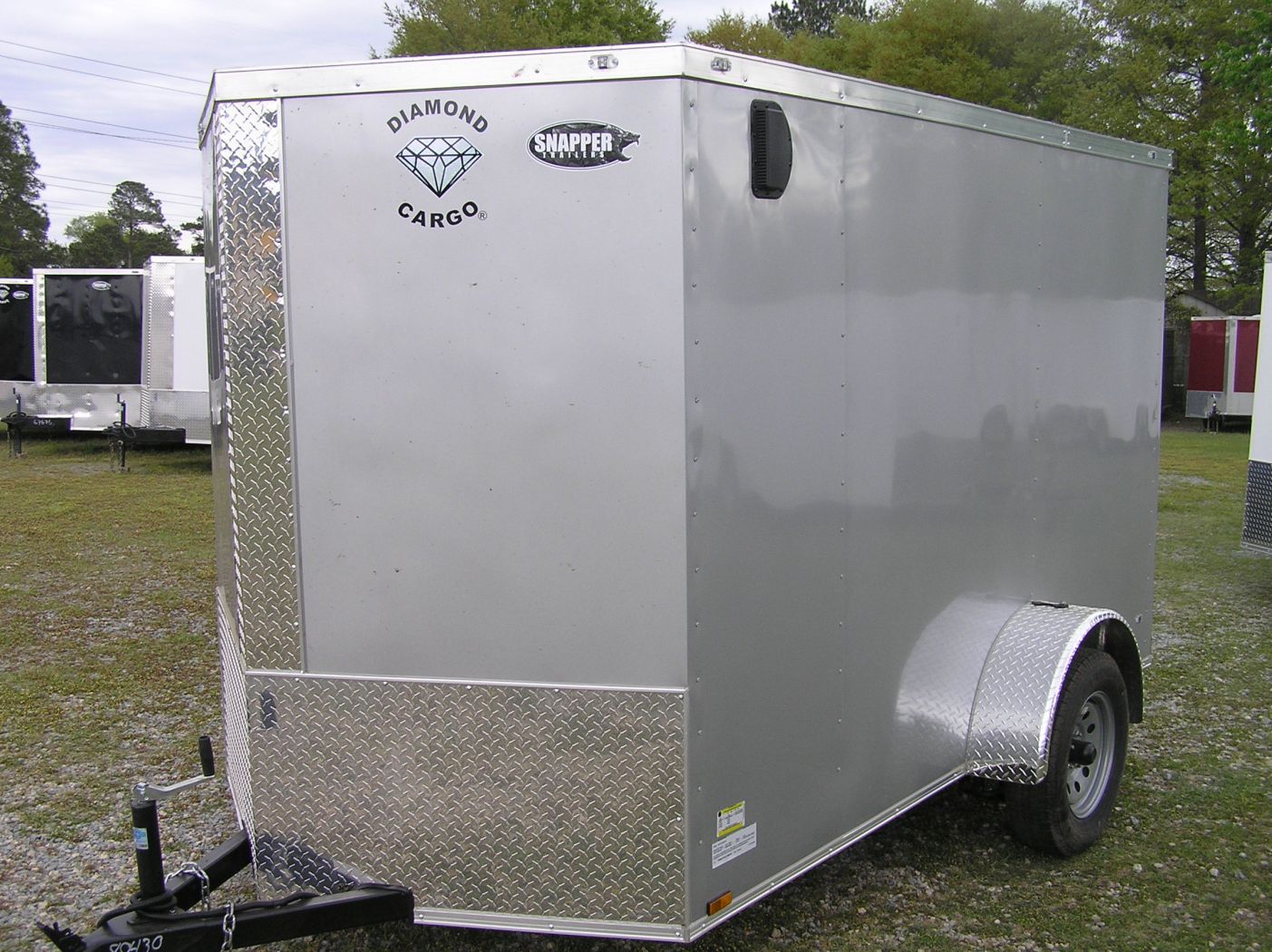 Diamond Cargo 6x10 SA Trailer - Silver Frost, Ramp, Side Door, Extra Height - Image 2