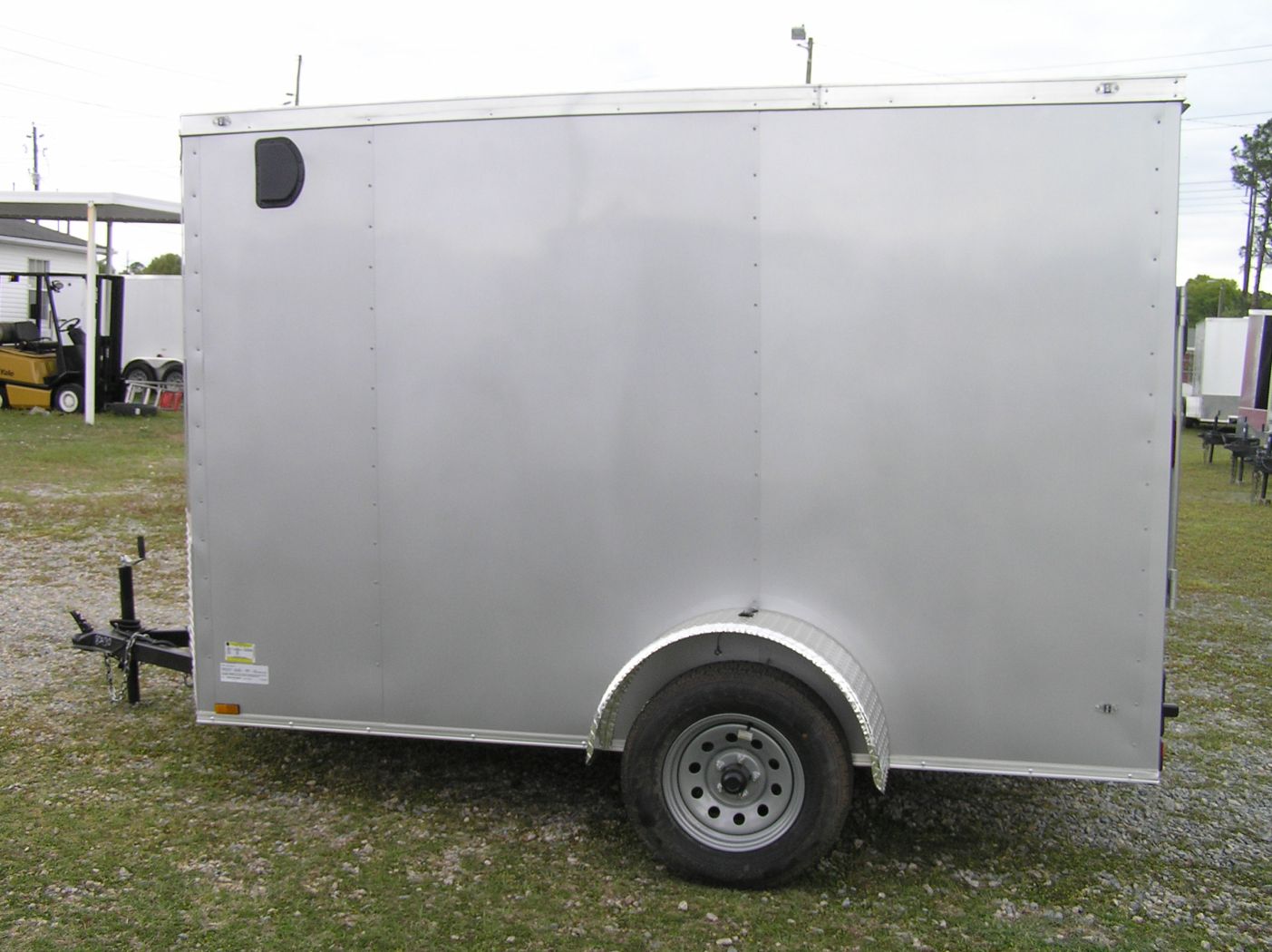 Diamond Cargo 6x10 SA Trailer - Silver Frost, Ramp, Side Door, Extra Height - Image 3
