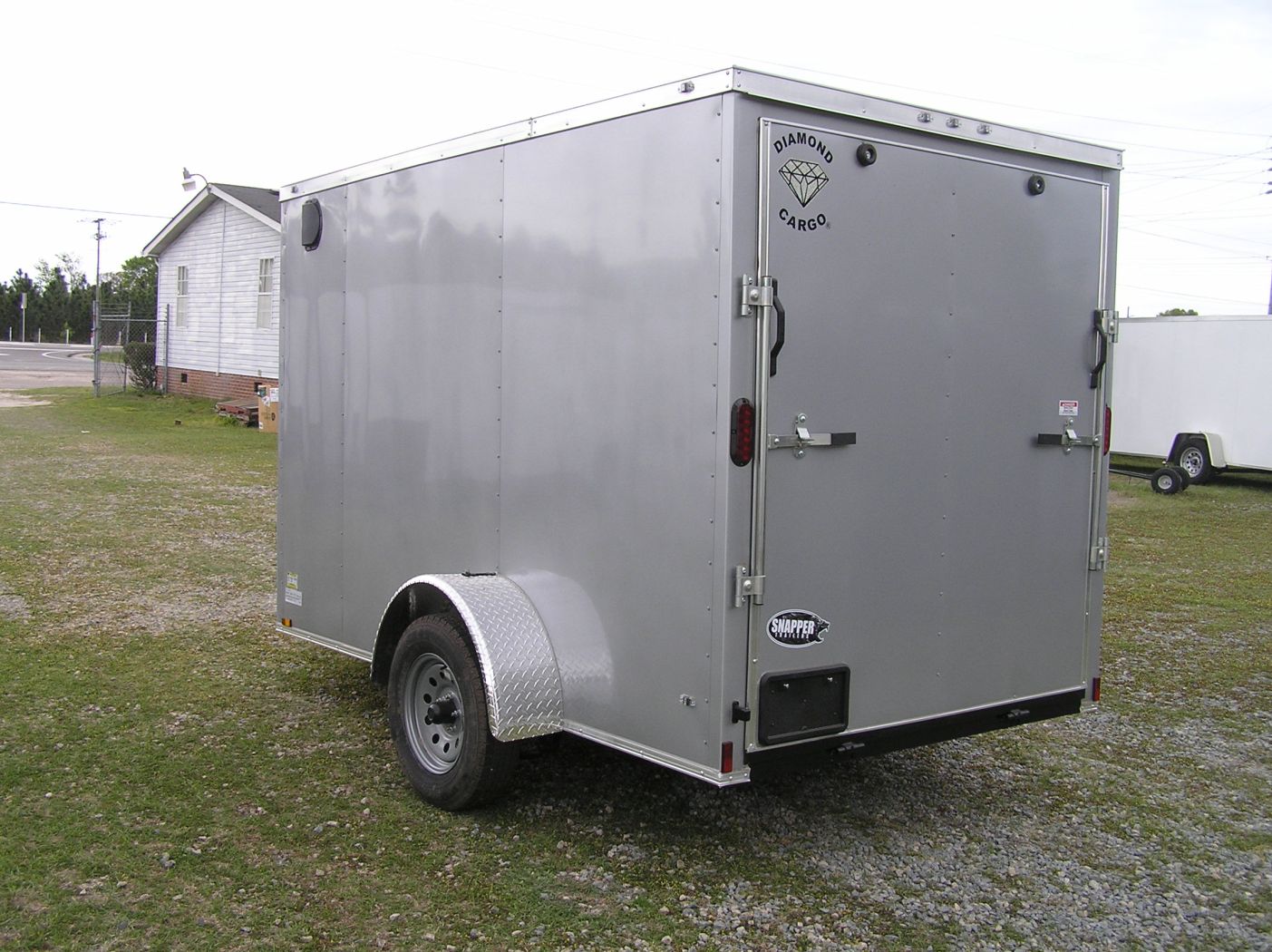 Diamond Cargo 6x10 SA Trailer - Silver Frost, Ramp, Side Door, Extra Height - Image 5