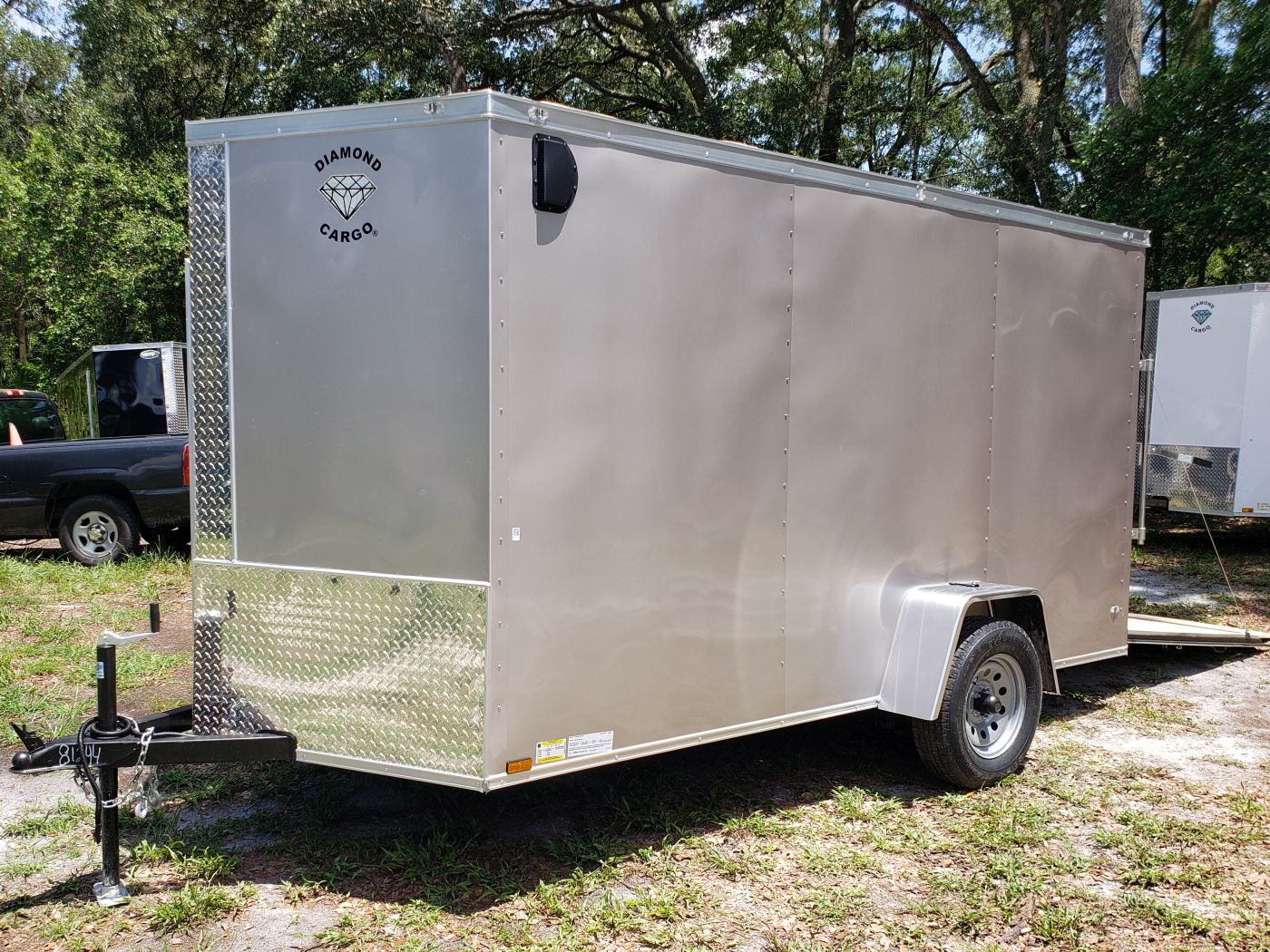 Diamond Cargo 6x12 SA Trailer - Beige, Ramp, Side Door, Extra Height, Insulated - Image 2