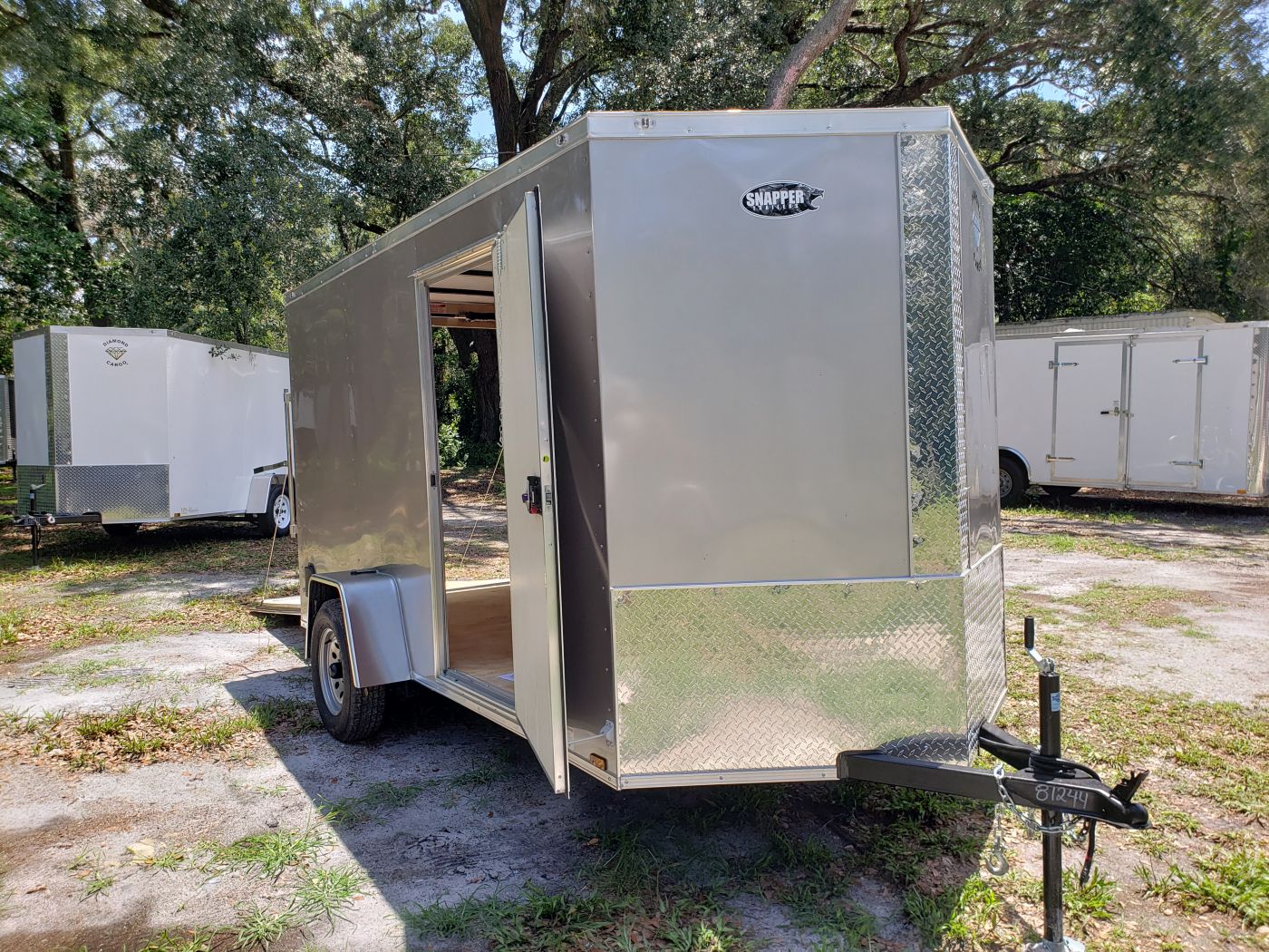 Diamond Cargo 6x12 SA Trailer - Beige, Ramp, Side Door, Extra Height, Insulated - Image 14