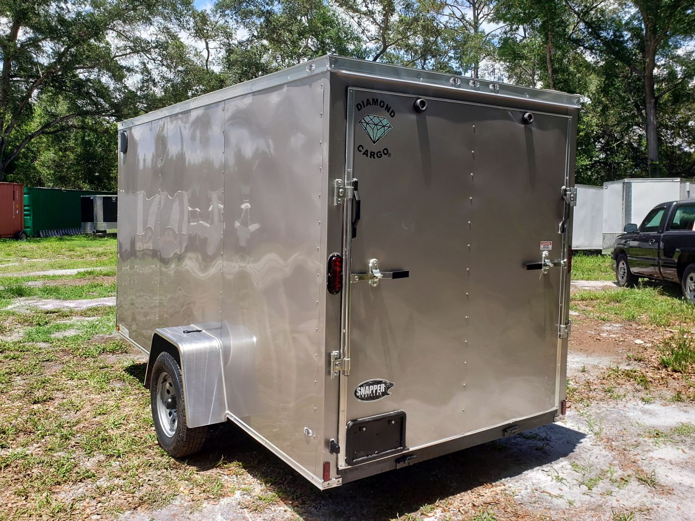 Diamond Cargo 6x12 SA Trailer - Beige, Ramp, Side Door, Extra Height, Insulated - Image 7