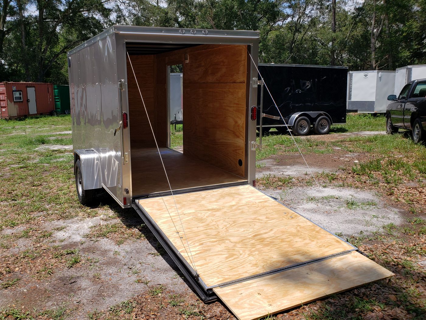 Diamond Cargo 6x12 SA Trailer - Beige, Ramp, Side Door, Extra Height, Insulated - Image 6