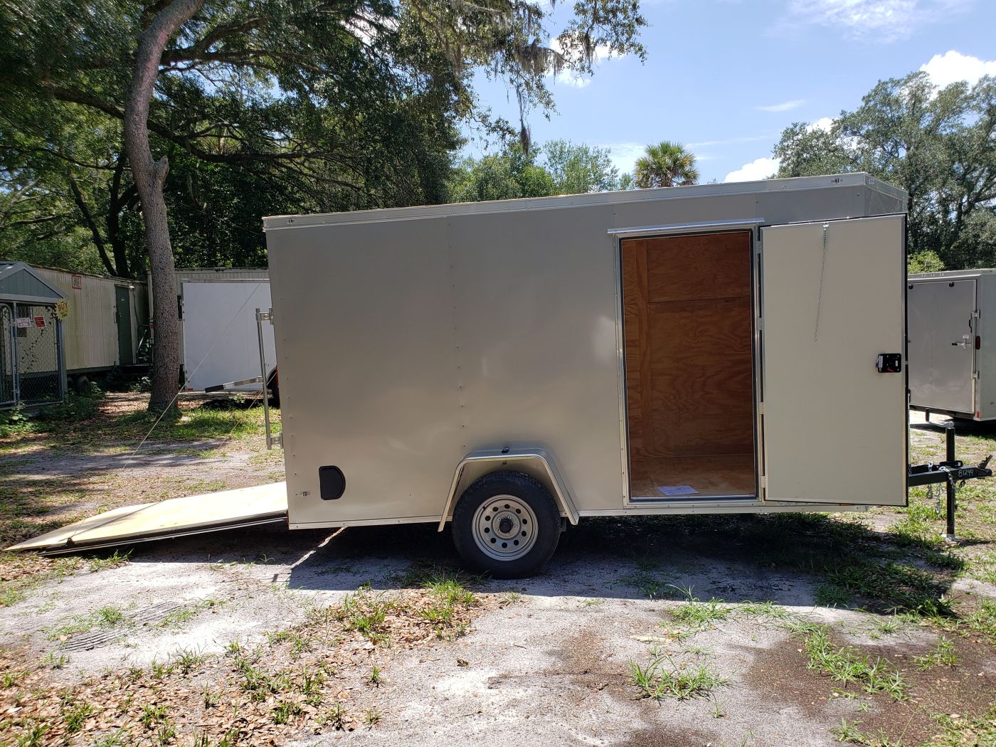 Diamond Cargo 6x12 SA Trailer - Beige, Ramp, Side Door, Extra Height, Insulated - Image 12