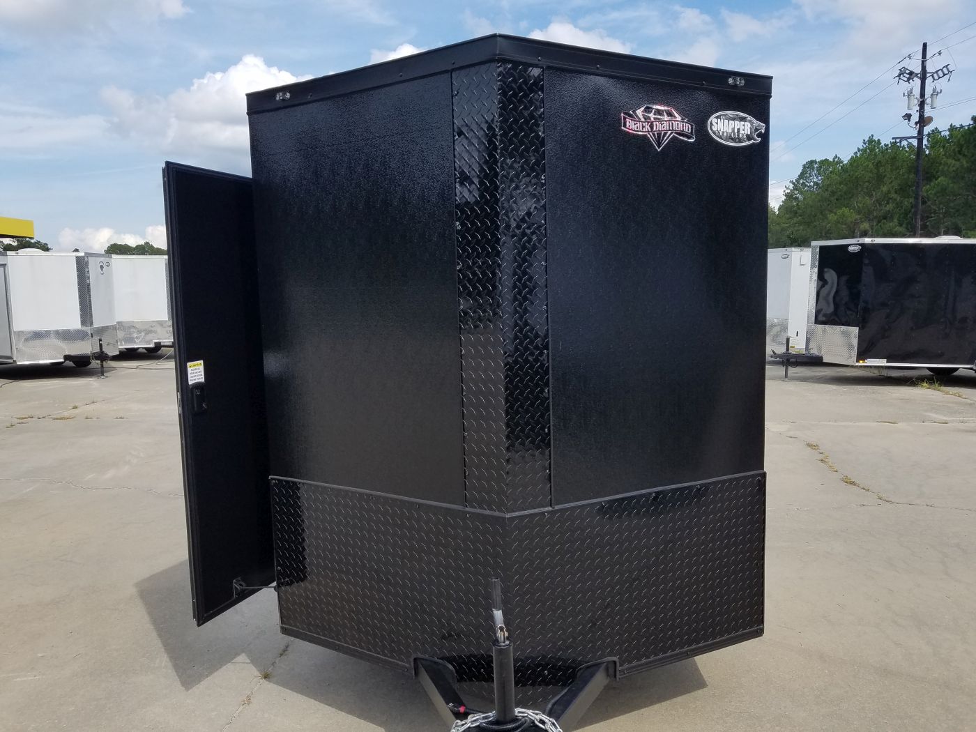 Diamond Cargo 6x12 SA Trailer - Embossed Black, Ramp, Side Door, Extra Height, Blackout - Image 15