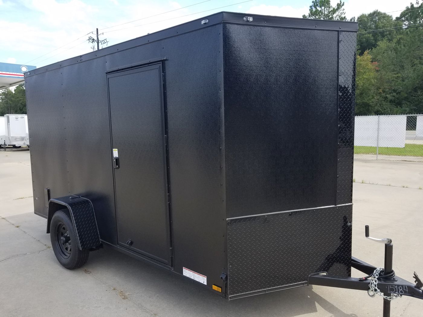 Diamond Cargo 6x12 SA Trailer - Embossed Black, Ramp, Side Door, Extra Height, Blackout - Image 16