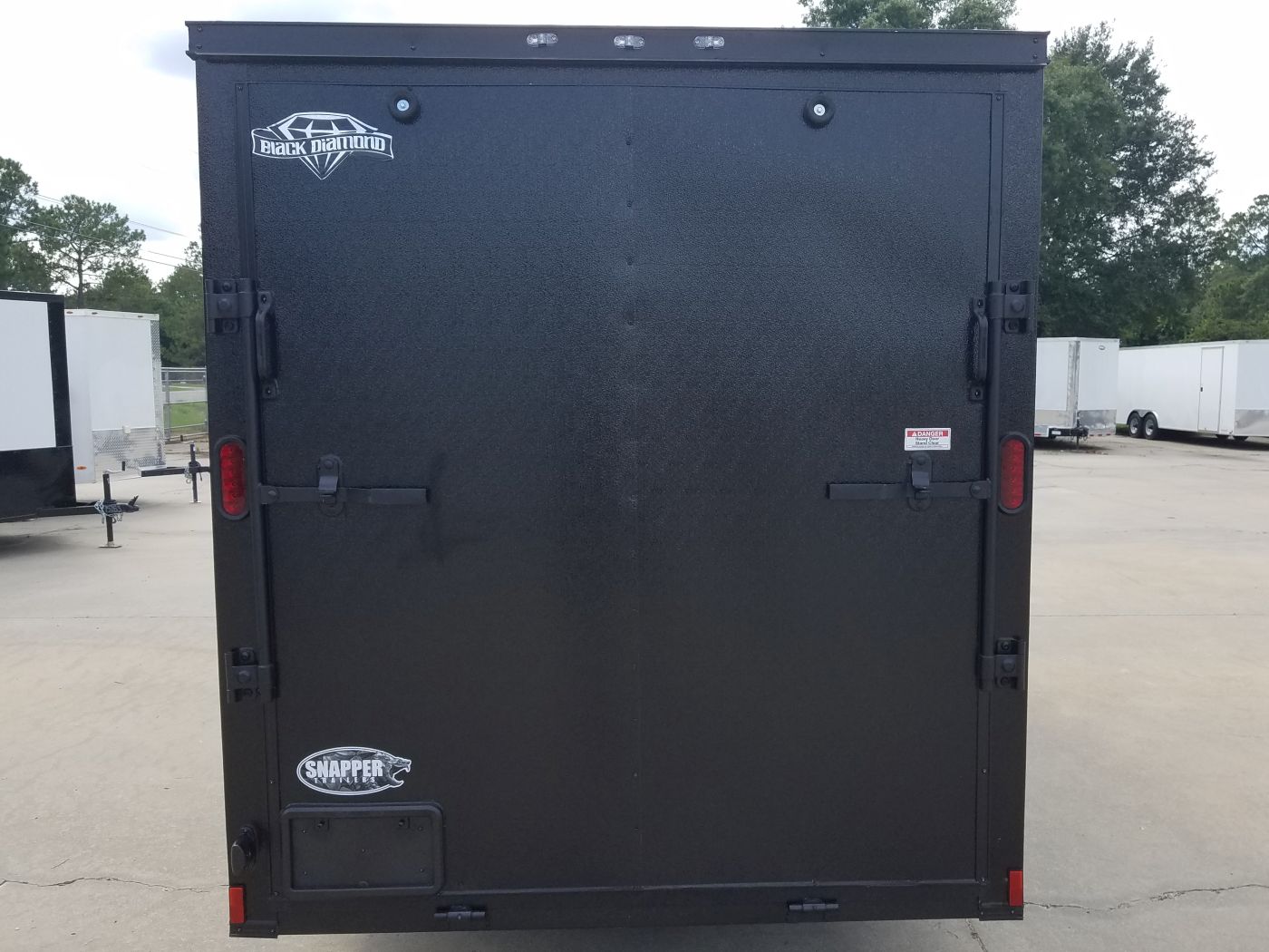 Diamond Cargo 6x12 SA Trailer - Embossed Black, Ramp, Side Door, Extra Height, Blackout - Image 9